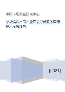 草袋編織產業環境分析與國際技術服務發展趨勢研究